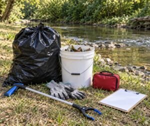 how to do a creek cleanup safely