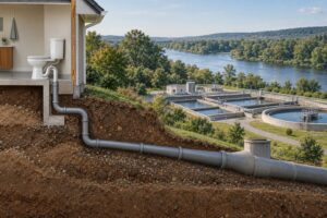 what happens to water after you flush it