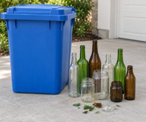 what happens to glass in curbside recycling