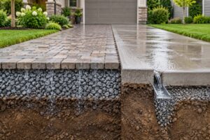 permeable pavers vs concrete driveways for stormwater