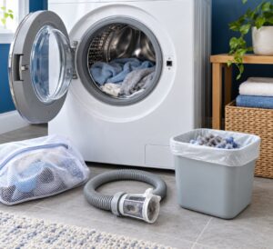 how to reduce microplastics from laundry