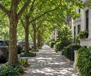 why planting street trees lowers neighborhood temperatures