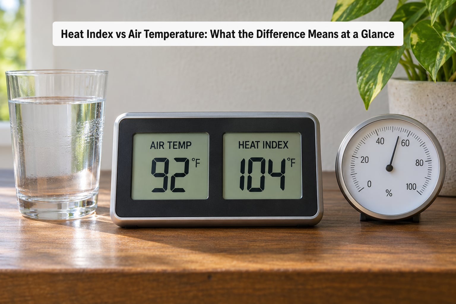 Heat Index vs Air Temperature: What the Difference Means at a Glance