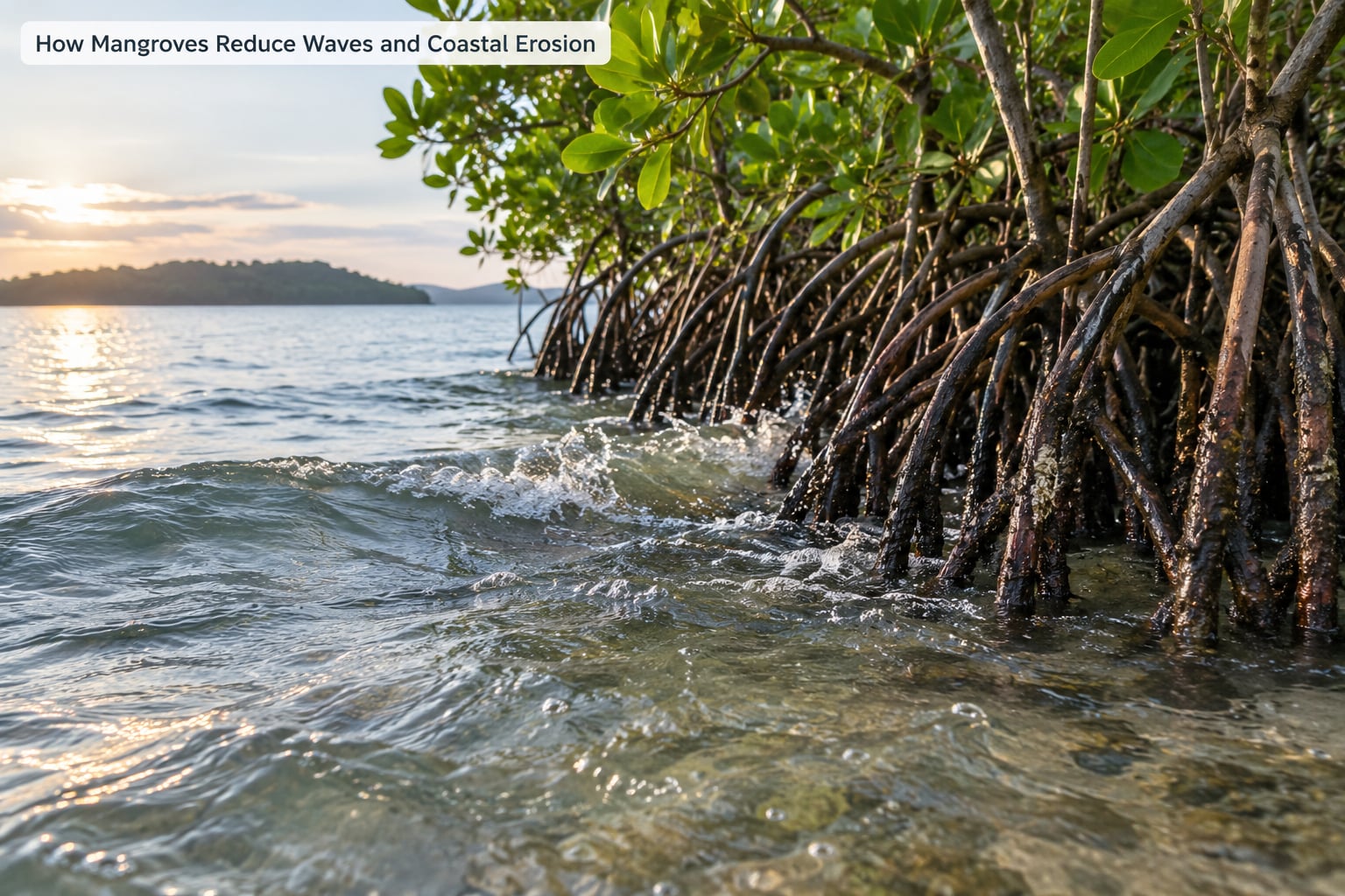 How Mangroves Reduce Waves and Coastal Erosion