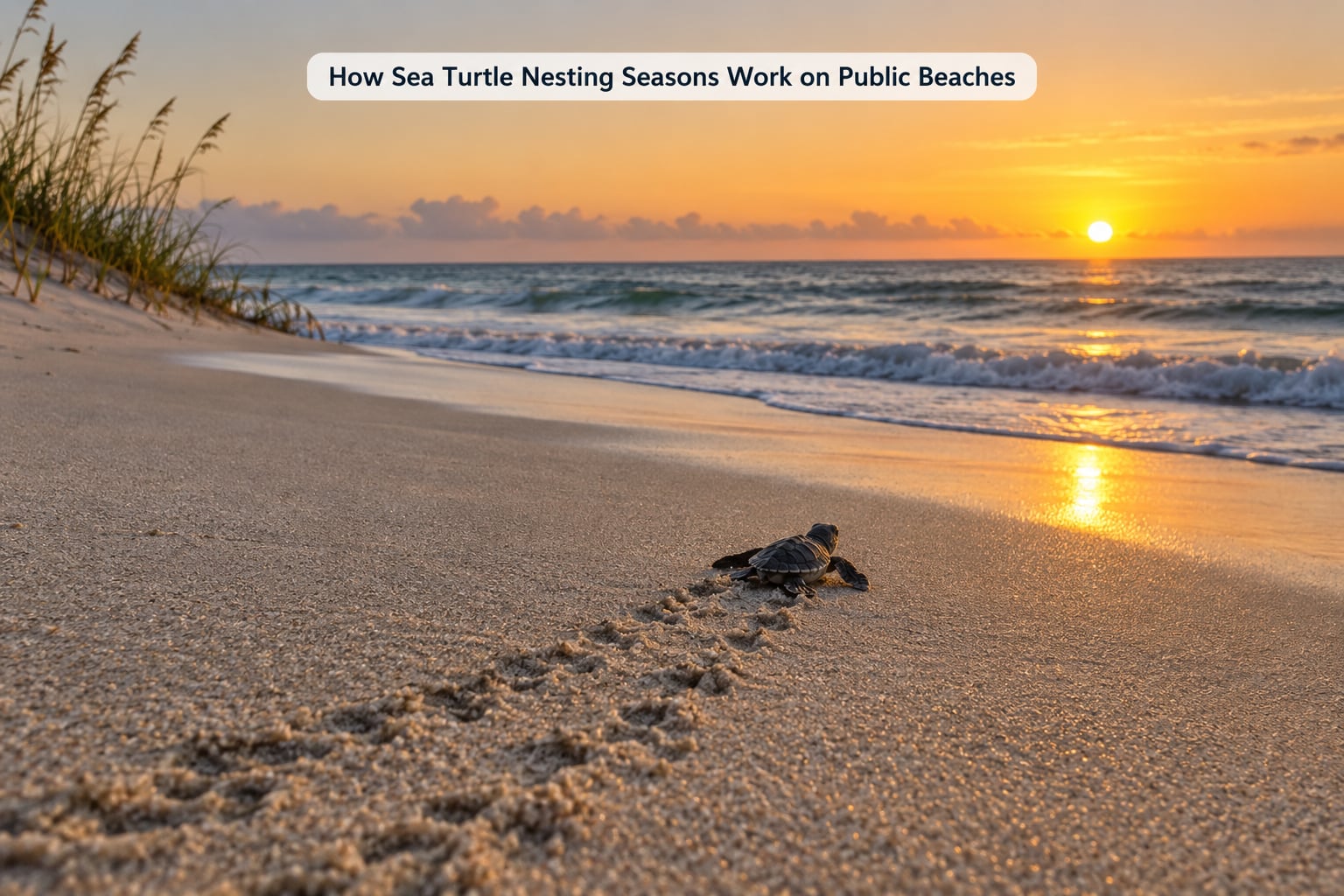 How Sea Turtle Nesting Seasons Work on Public Beaches