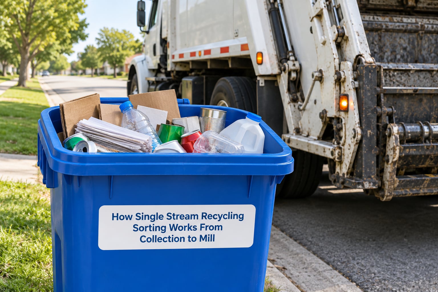 How Single Stream Recycling Sorting Works From Collection to Mill
