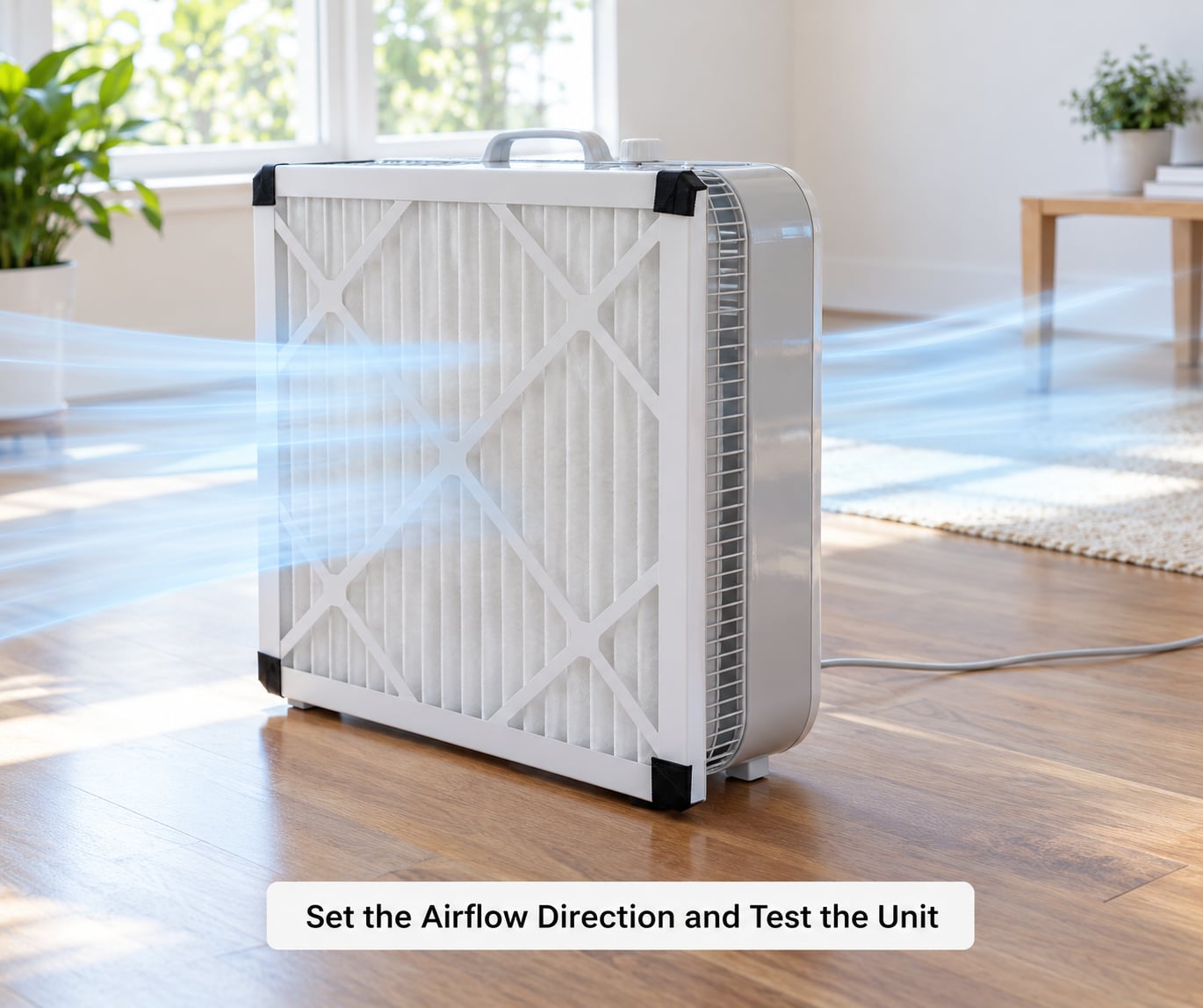 Set the Airflow Direction and Test the Unit