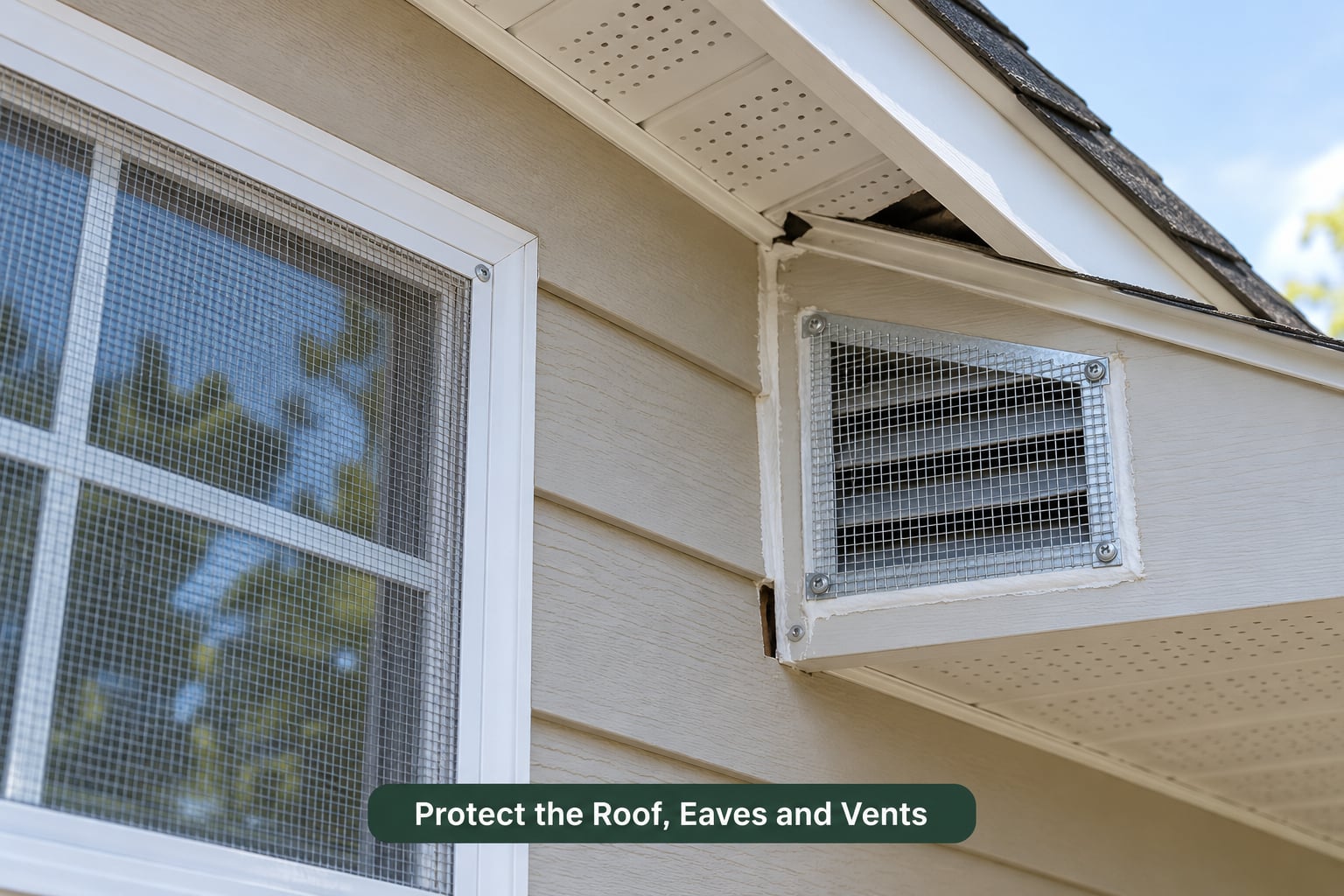 Protect the Roof, Eaves and Vents