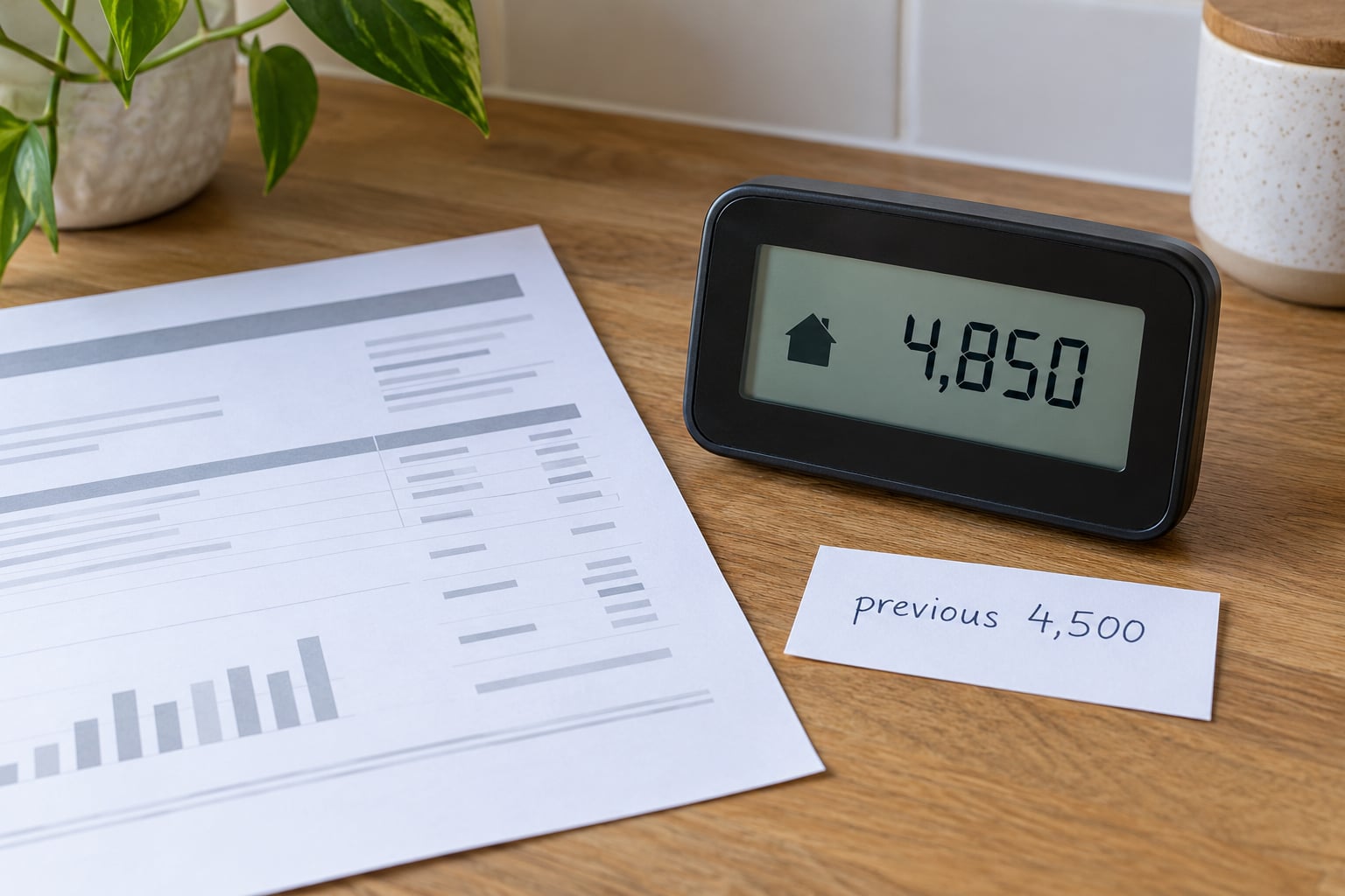 Find your consumption in kWh