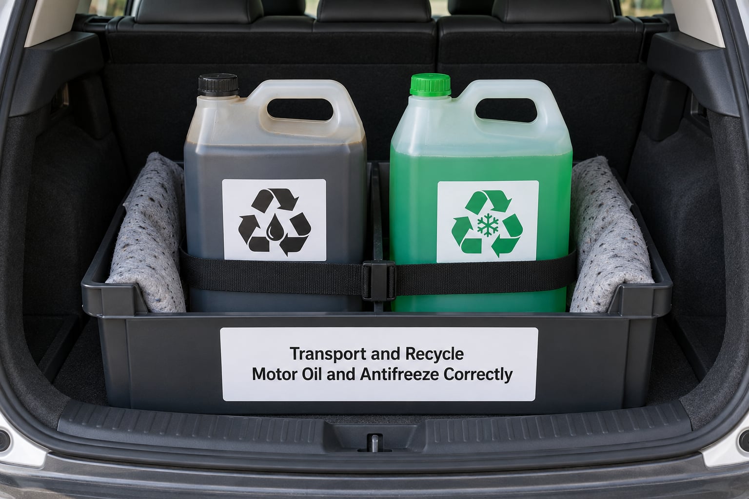 Transport and Recycle Motor Oil and Antifreeze Correctly