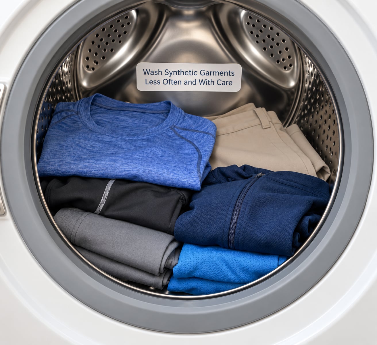 Wash Synthetic Garments Less Often and With Care