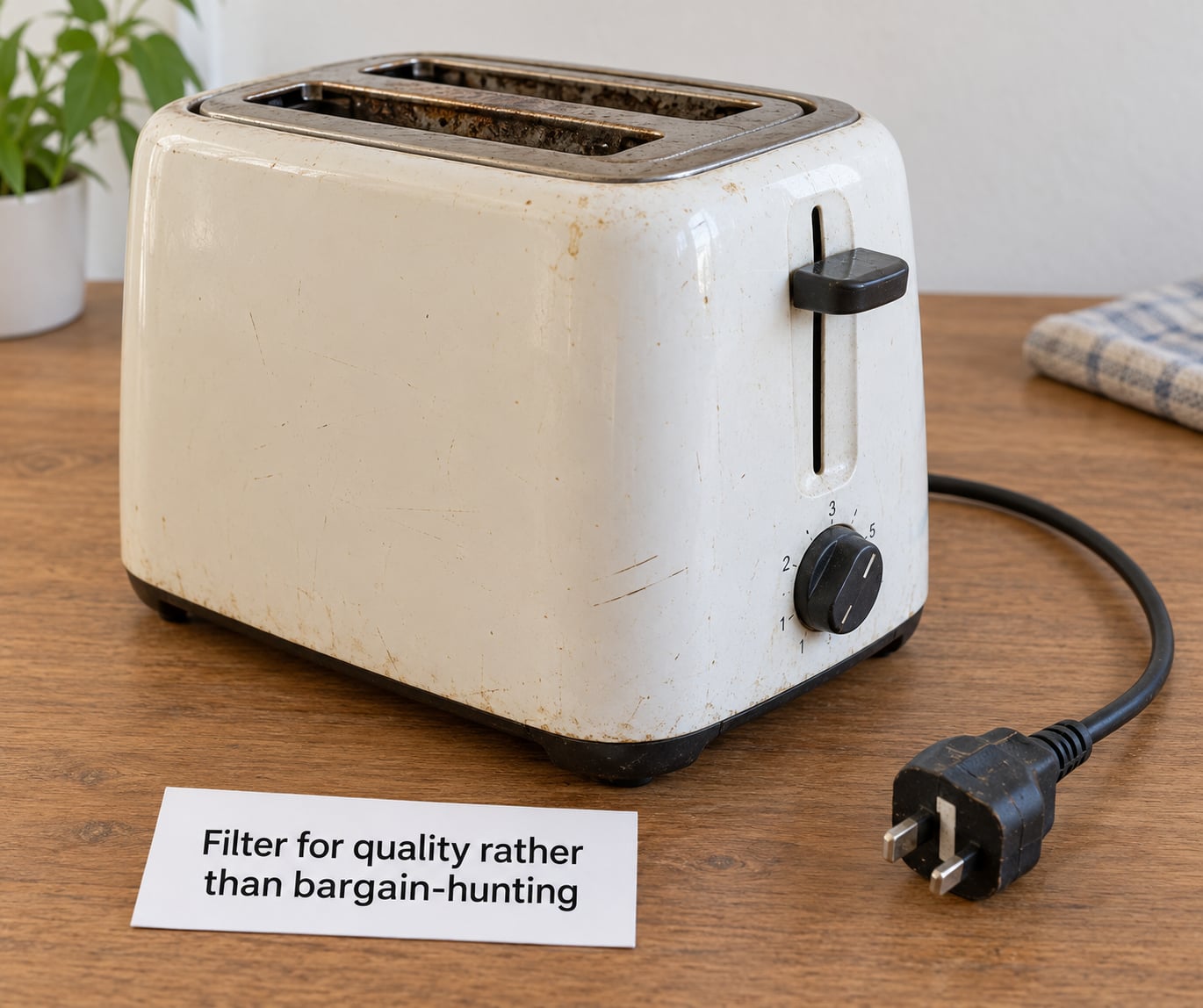 Filter for quality rather than bargain-hunting
