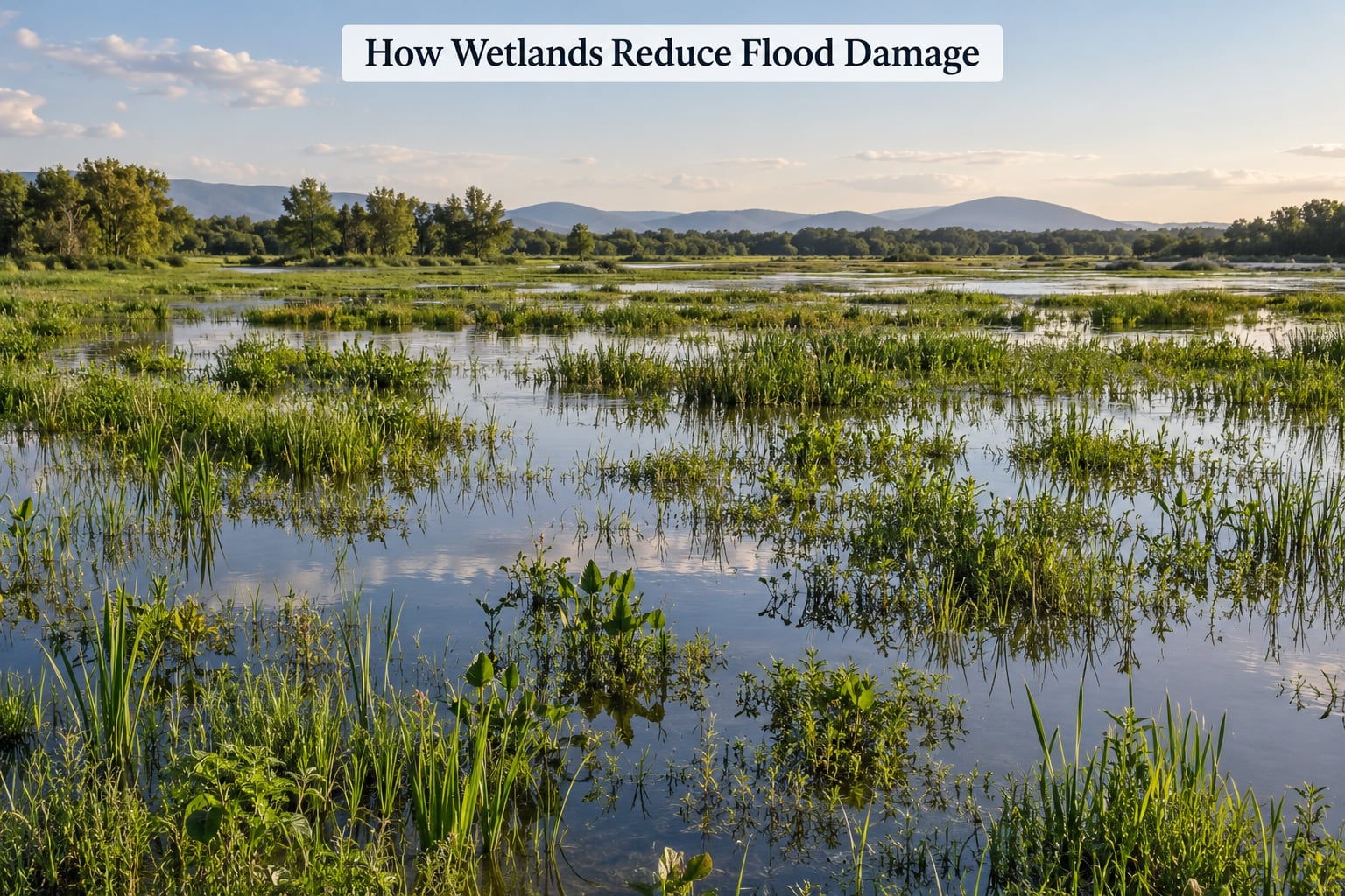 How Wetlands Reduce Flood Damage