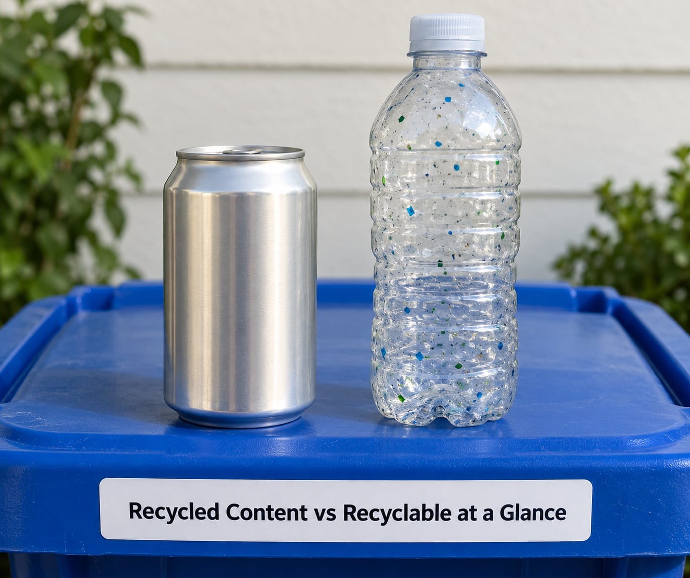 Recycled Content vs Recyclable at a Glance