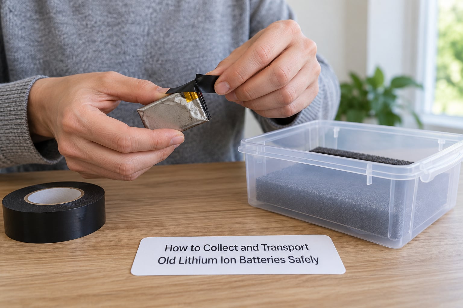 How to Collect and Transport Old Lithium Ion Batteries Safely