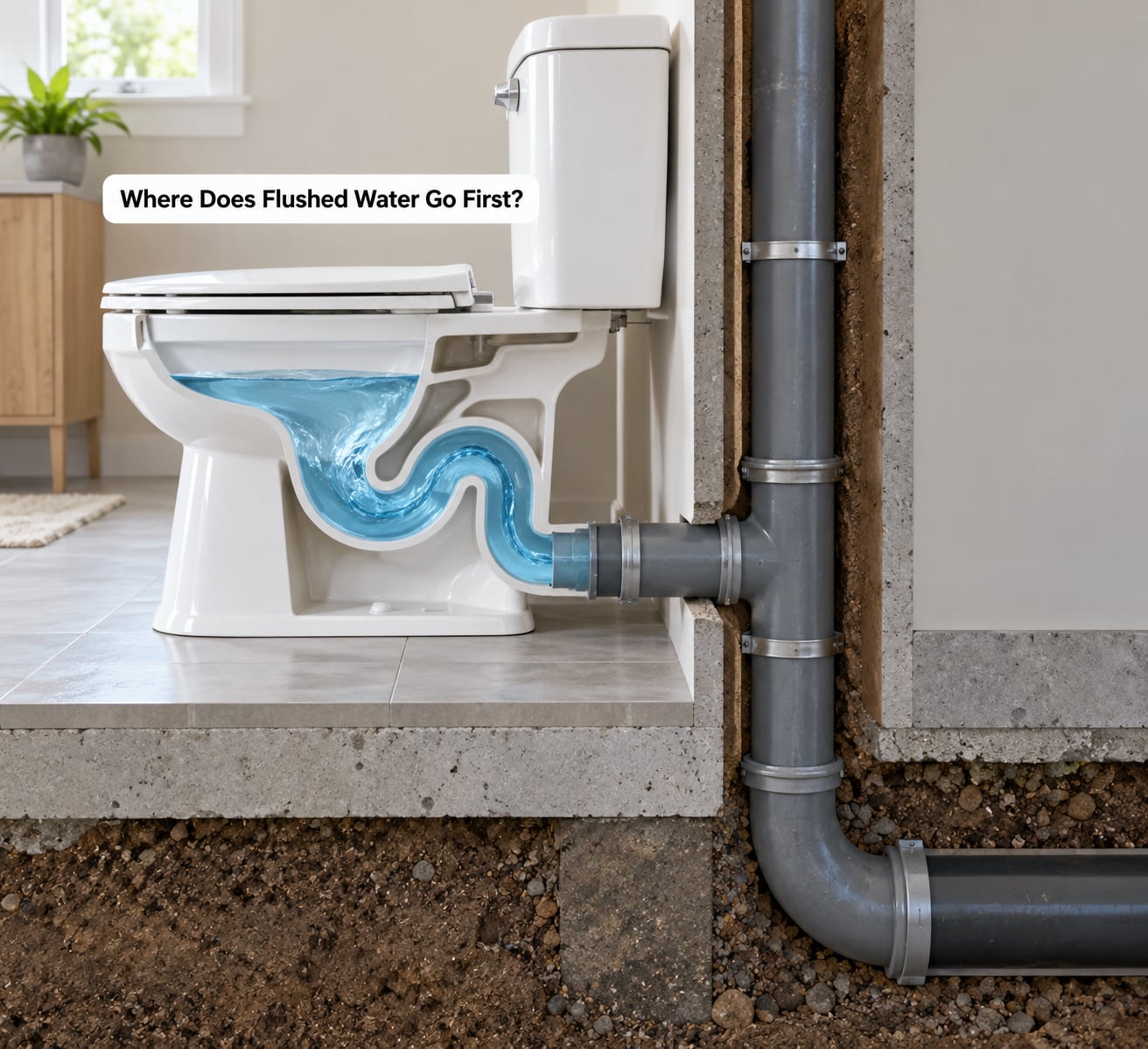 Where Does Flushed Water Go First?