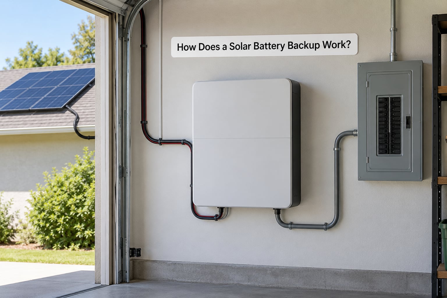 How Does a Solar Battery Backup Work?