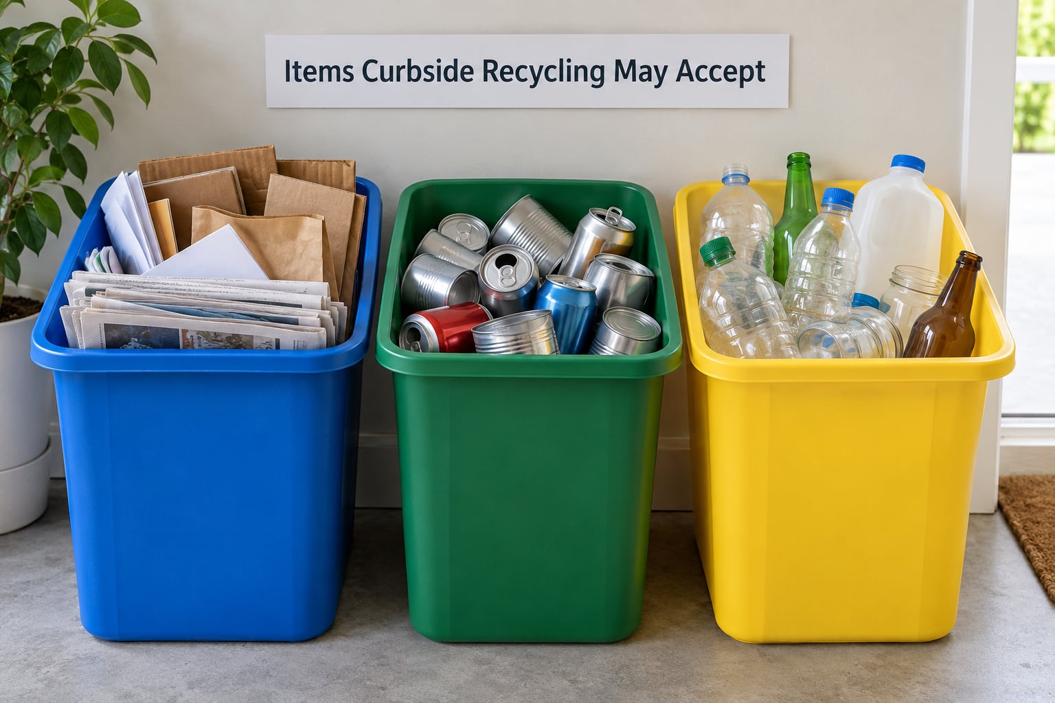 Items Curbside Recycling May Accept