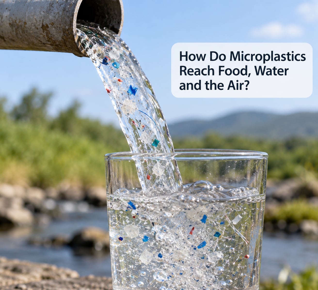 How Do Microplastics Reach Food, Water and the Air?