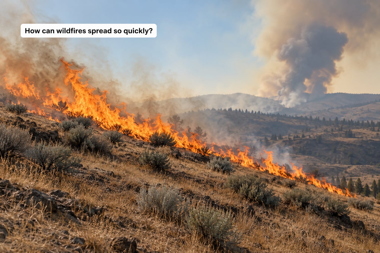 How can wildfires spread so quickly?