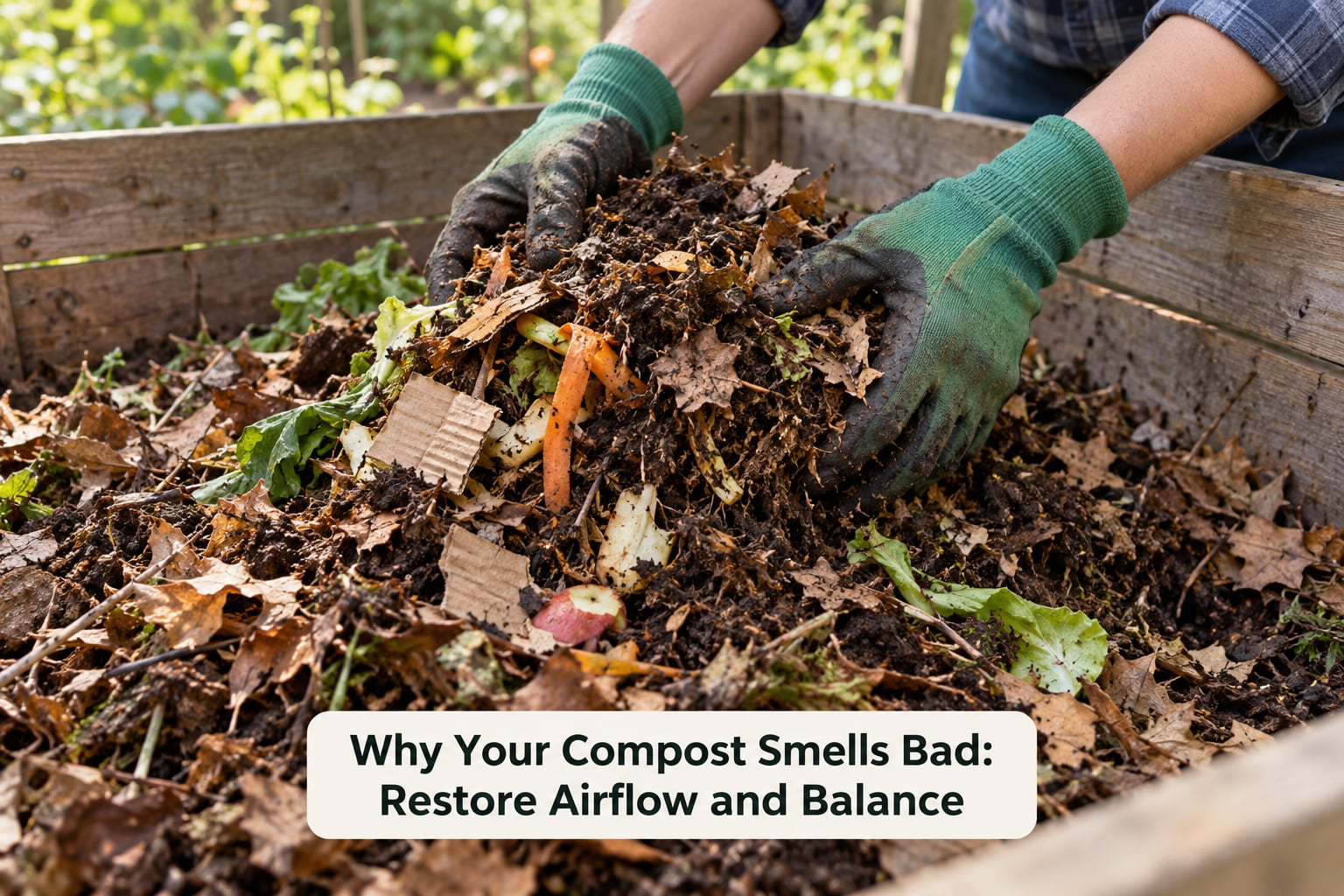 Why Your Compost Smells Bad: Restore Airflow and Balance