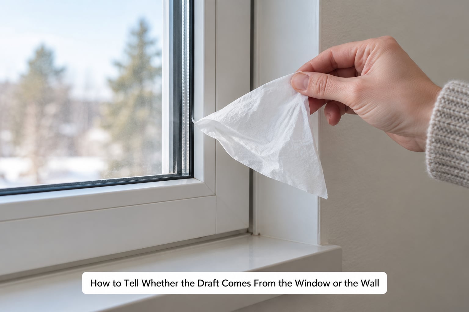 How to Tell Whether the Draft Comes From the Window or the Wall