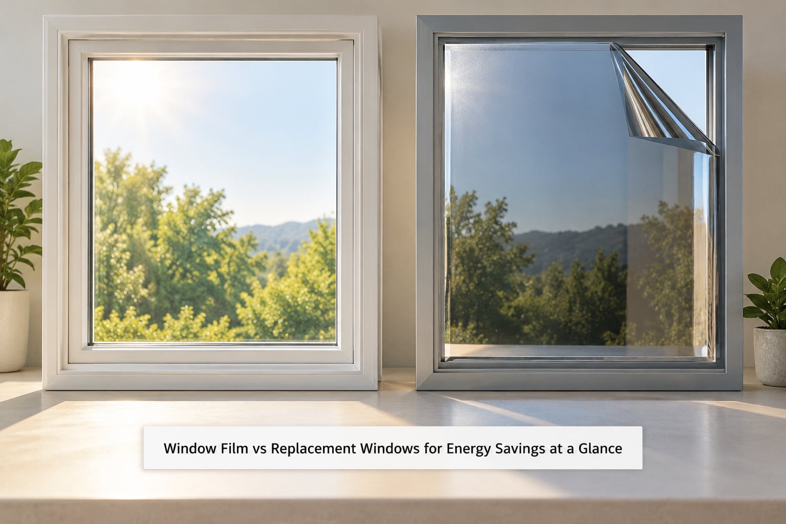 Window Film vs Replacement Windows for Energy Savings at a Glance